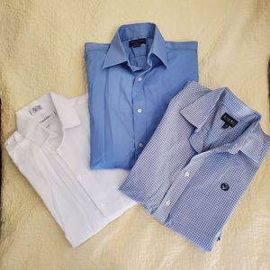 Set of 3 button down boys dress shirt
